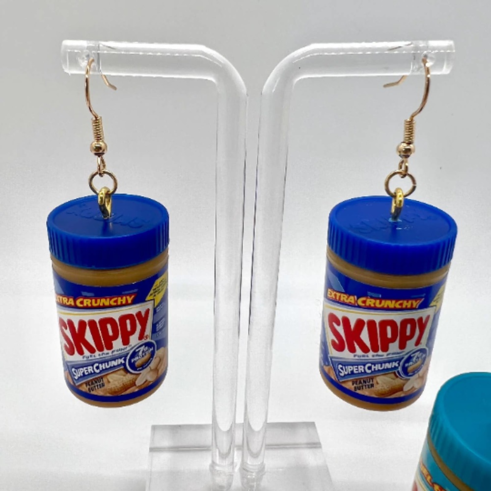 Peanut Butter Earrings - BFF Earrings - Mini Brands Earrings - Skippy Earrings - Picture 4 of 10